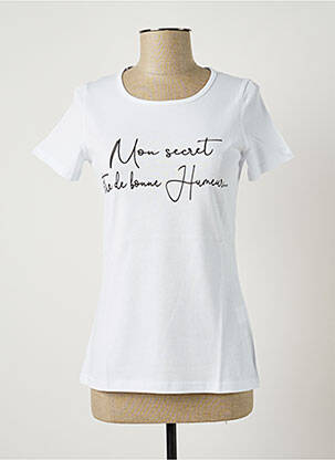 T-shirt blanc LES BONHEURS DE SOPHIE pour femme