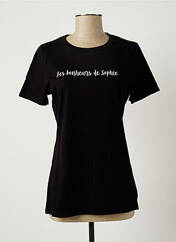 T-shirt noir LES BONHEURS DE SOPHIE pour femme seconde vue