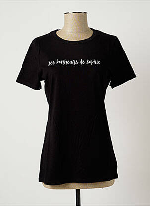 T-shirt noir LES BONHEURS DE SOPHIE pour femme