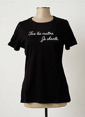 T-shirt noir LES BONHEURS DE SOPHIE pour femme seconde vue