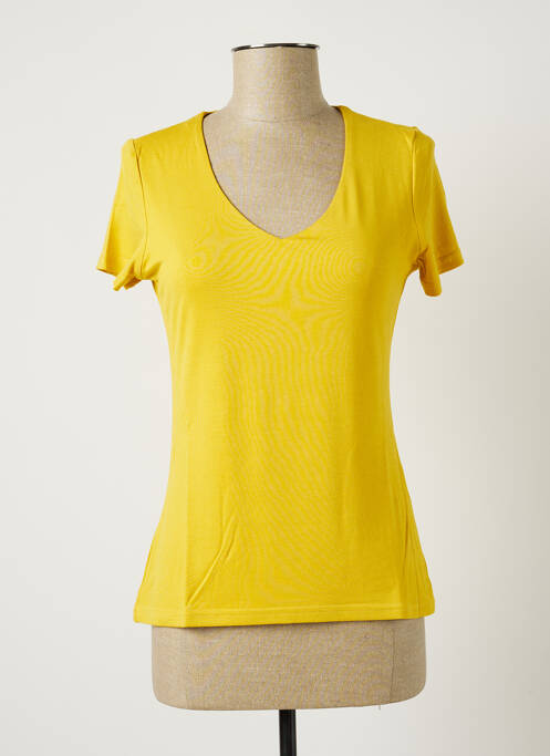 T-shirt jaune LES BONHEURS DE SOPHIE pour femme