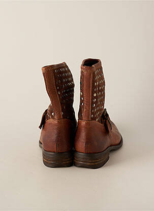Bottines/boots talon bas talon de 4 à 6cm marron MORENA GABBRIELLI femme