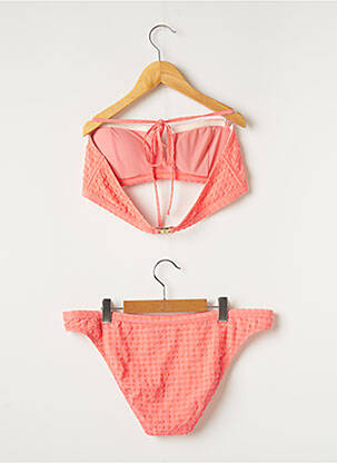 Maillot de bain 2 pièces stretch haut soutien-gorge avec mousse de rembourrage amovible rose BALZAC femme