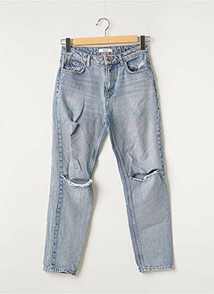 Jean coupe mom  taille haute bleu NVY femme