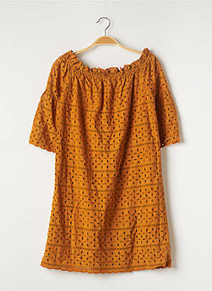 Robe courte orange BLANCHEPORTE pour femme