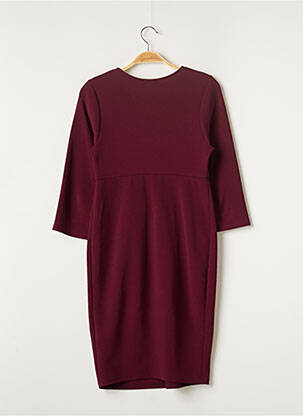 Robe mi-longue manches longues manches longues rouge NEW LOOK femme