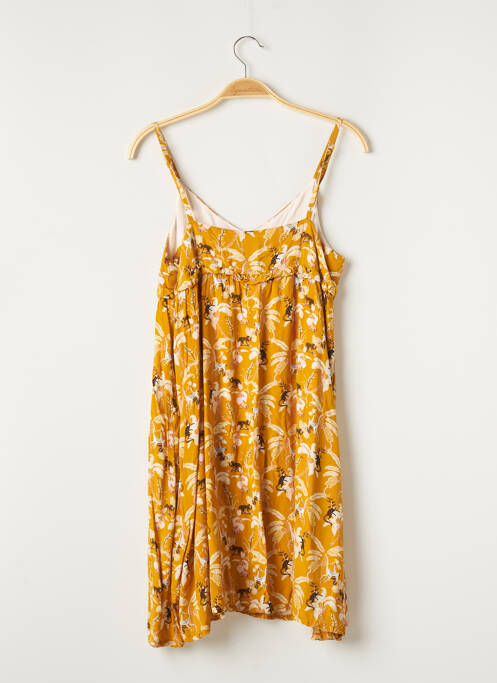 Robe mi-longue jaune MARIE-SIXTINE pour femme