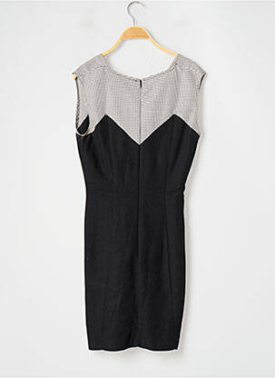 Robe courte fermeture zippée au dos manches courtes noir HEAVEN & EARTH femme