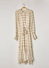 Robe longue manches longues manches longues beige MAGALI PASCAL femme