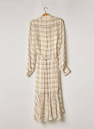Robe longue manches longues manches longues beige MAGALI PASCAL femme