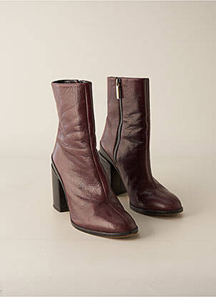 Bottines/Boots rouge DEAR FRANCES pour femme