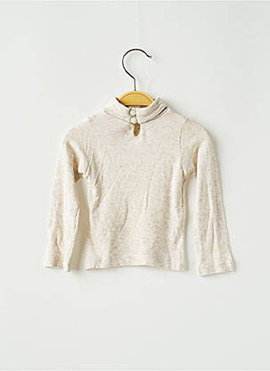 Sous-pull manches longues manches longues beige L'ILE AUX FEES enfant