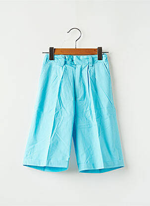 Pantalon large taille haute taille ajustable bleu TINA KELY fille