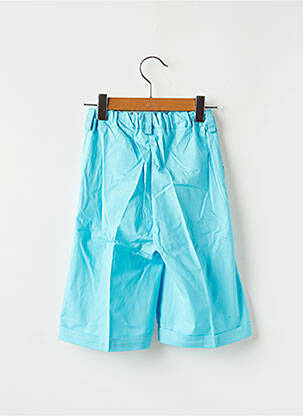 Pantalon large taille haute taille ajustable bleu TINA KELY fille