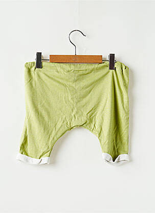 Pantalon droit tissage jersey vert L'ILE AUX FEES enfant