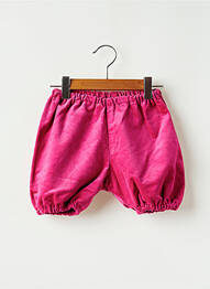Short taille haute taille élastique rose L'ILE AUX FEES fille
