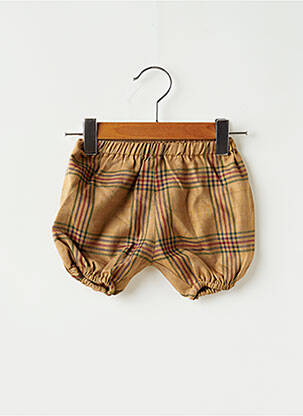 Short tissage popeline taille élastique marron L'ILE AUX FEES enfant