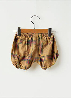 Short tissage popeline taille élastique marron L'ILE AUX FEES enfant
