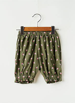 Pantalon droit resserrée sur le bas taille élastique vert L'ILE AUX FEES fille