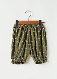 Pantalon droit resserrée sur le bas taille élastique vert L'ILE AUX FEES fille