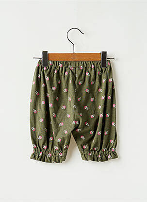Pantalon droit resserrée sur le bas taille élastique vert L'ILE AUX FEES fille