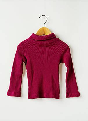 Pull col roulé violet L'ILE AUX FEES pour fille