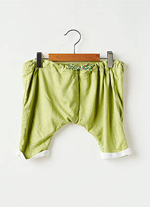 Pantalon droit vert L'ILE AUX FEES pour enfant