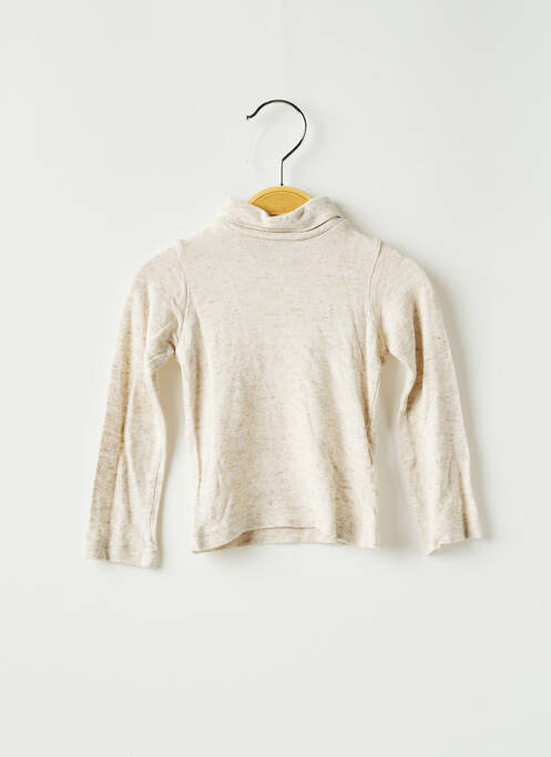 Sous-pull manches longues manches longues beige L'ILE AUX FEES enfant