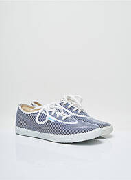 Baskets talon compensé talon plat jusqu'à 3cm bleu STARTAS femme