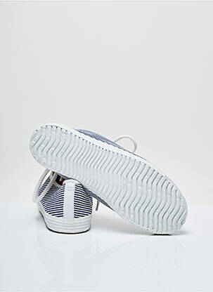 Baskets talon compensé talon plat jusqu'à 3cm bleu STARTAS femme