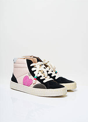 Baskets talon compensé talon plat jusqu'à 3cm rose DOLFIE femme