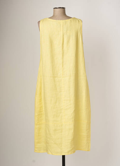 Robe mi-longue jaune KOKOMARINA pour femme