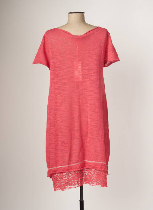 Robe mi-longue rose CRISTINA GAVIOLI pour femme