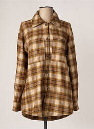 Veste casual col chemisier beige MÊME ROAD femme