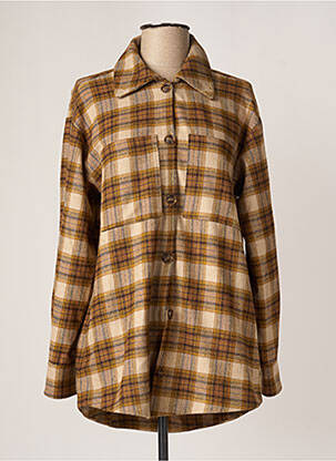 Veste casual col chemisier beige MÊME ROAD femme