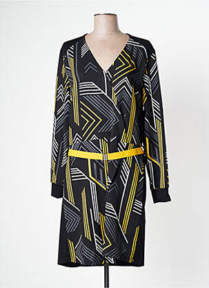 Robe mi-longue manches longues manches longues noir MADO ET LES AUTRES femme