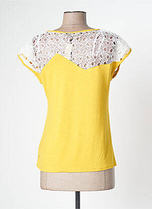 Top tissage jersey manches courtes jaune MADO ET LES AUTRES femme