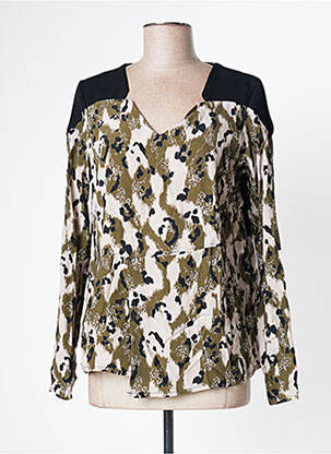 Blouse col rond manches longues vert MADO ET LES AUTRES femme