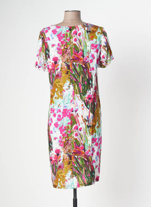 Robe mi-longue rose MALOKA pour femme