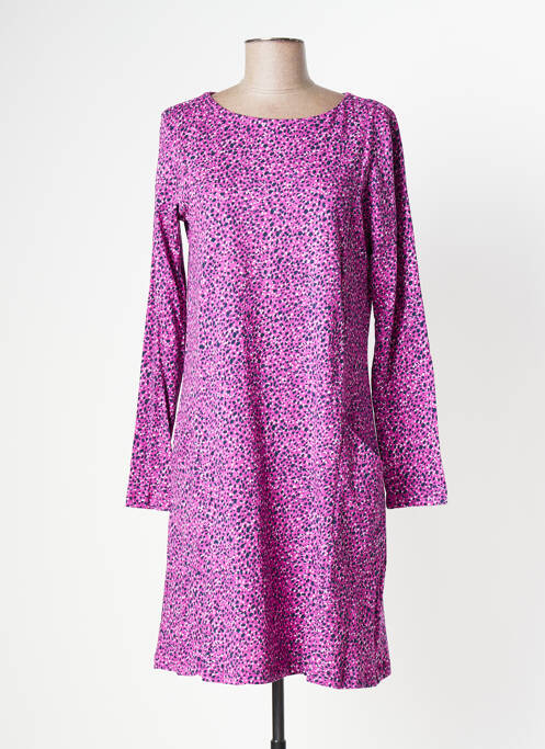 Robe mi-longue violet LILY & ME pour femme