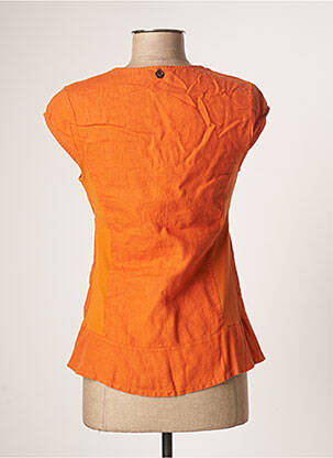Top manches courtes manches courtes orange MALOKA femme