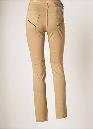Pantalon slim stretch taille normale beige WALTRON femme