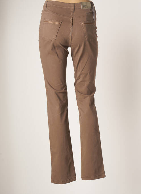 Pantalon droit marron WALTRON pour femme