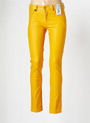 Pantalon slim jaune S.QUISE pour femme seconde vue