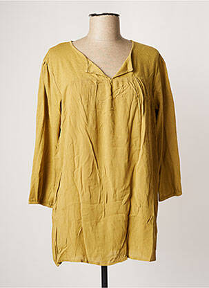 Tunique manches longues tissage crêpe vert YEST femme
