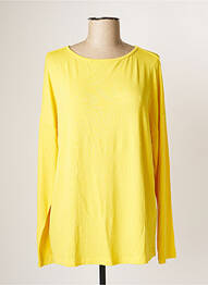 Top tissage jersey manches longues jaune YEST femme