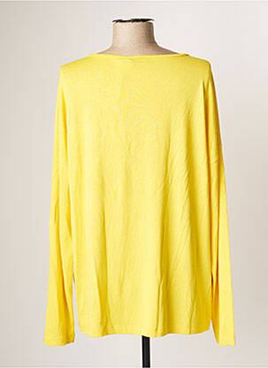 Top stretch manches longues jaune YEST femme