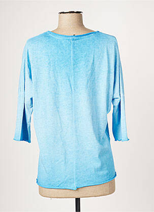 Top stretch manches courtes bleu YEST femme