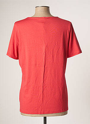 T-shirt col v manches courtes rouge GUY DUBOUIS femme