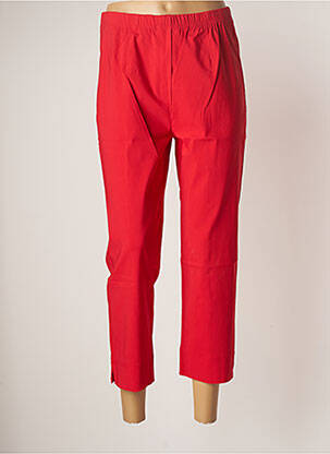 Pantalon 7/8 stretch taille normale rouge OLIVER JUNG femme